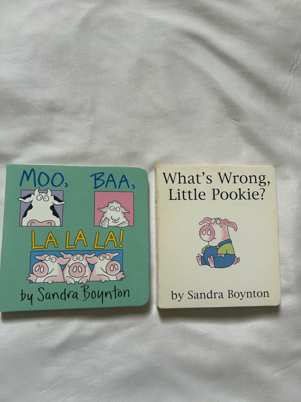 Sandra Boynton Little Pookie, Moo Baa la board book lot